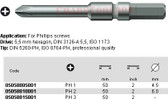 05058815001 WERA 851/3Z PHILLIPSILLIPS BIT PHILLIPS3 X 50MM, 5.5MM DRIVE