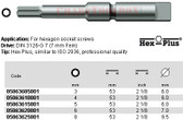 05063615001 WERA 840/8Z HEX PLUS BIT 5 X 53MM, 7MM DRIVE