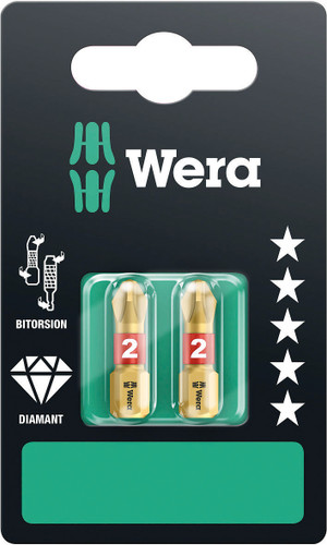 WERA 05073335001 851/1 BDC PH 2 SET SB BITS ASSORTMENT