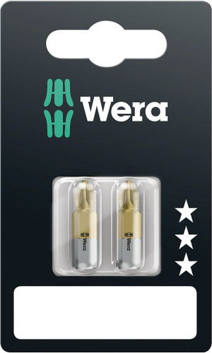 WERA 05073517001 855/1 TIN PZ 2 X 25 MM SB TIN-BITS FOR POZIDRIV SCREWS