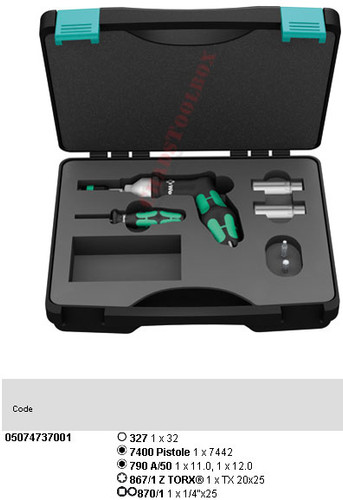 05074737001 WERA 7442/6 TYRE PRESSURE CONTROL SYSTEM