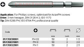 05135030001 WERA 851/00J PHILLIPSILLIPS BIT PHILLIPS00 X 50MM, 3MM DRIVE (ASIAN PHILLIPS)