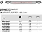 05135721001 WERA 851/24 DOUBLE-END BIT PHILLIPS1 X 100MM