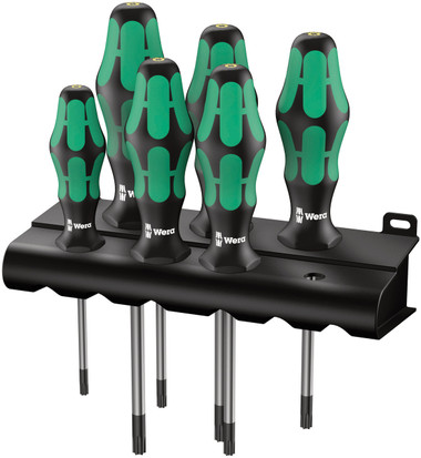 05138250004 WERA 367/6 6PC S/D SET TORX BO + RACK