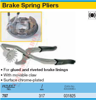 Brake Spring Clamps Hazet 797 - Autotechnik24 Onlineshop