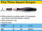 HAZET 823 FINE THREE SQUARE SCRAPER
