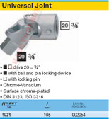 HAZET 1021 UNIVERSAL JOINT 20 (3/4")