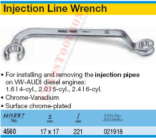 HAZET 4560 FLARE NUT WRENCH