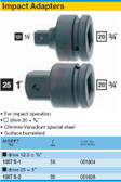 HAZET 1007S-1 ADAPTER FOR IMPACT SOCKETS