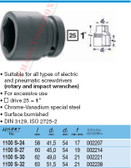 HAZET 1100S-24 6-POINT IMPACT SOCKET