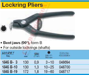 HAZET 1845B-19 LOCKRING PLIERS