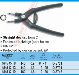 HAZET 1845C-19 LOCKRING PLIERS