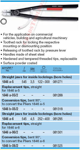HAZET 1846A-05/2 SPARE TIP
