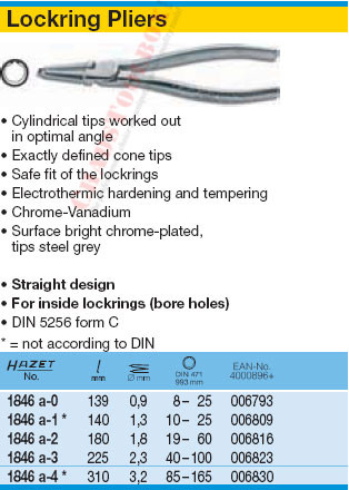 HAZET 1846A-1 LOCKRING PLIERS