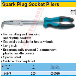 HAZET 1849-3 SPARK PLUG SOCKET PLIERS