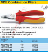 HAZET 1850VDE-44 COMBINATION PLIERS
