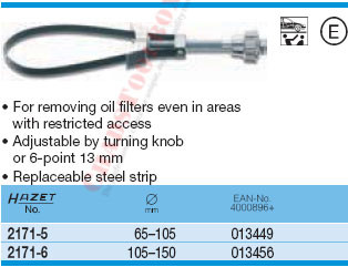 HAZET 2171-5 OIL FILTER WRENCH