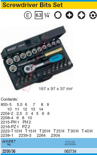 HAZET 163-534/37 Screwdriver Socket Set (37 Pcs.) | Mister Worker - View #12