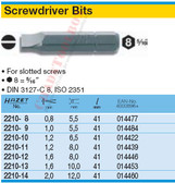 HAZET 2210-8 SCREWDRIVER BIT