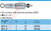 HAZET 2211-5 SCREWDRIVER BIT