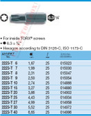 HAZET 2223-T15 TORX-SCREWDRIVER BIT