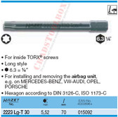 HAZET 2223LG-T30 TORX-SCREWDRIVER BIT
