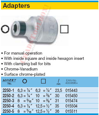 HAZET 2250-4 ADAPTER