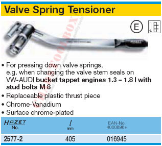 HAZET 2577-2 VALVE SPRING COMPRESSOR
