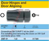 HAZET 2597-01 TORX SCREWDRIVER SOCKET