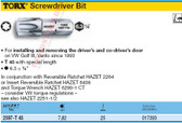 HAZET 2597-T45 TORX-SCREWDRIVER BIT