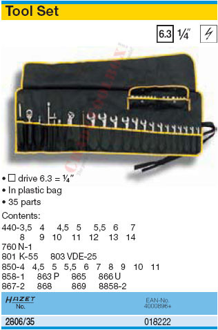 HAZET 2806/35 TOOL SET