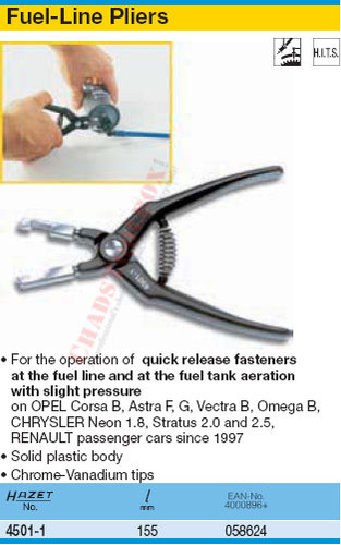 HAZET 4501-1 FUEL-LINE PLIERS