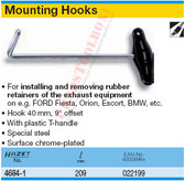 HAZET 4684-1 MOUNTING HOOK
