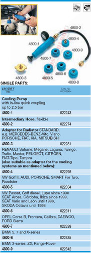 HAZET 4800-7 ADAPTER FOR RADIATOR