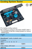 HAZET 4800/7 COOLING SYSTEM TESTER SET