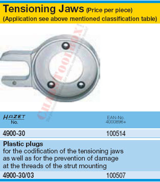 HAZET 4900-30 TENSIONING JAWS