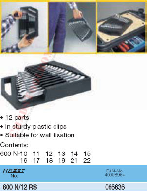 HAZET 600N/12RS COMBINATION WRENCHES SET