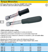 HAZET 6391-35 TORQUE WRENCH