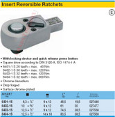 HAZET 6402-1S REVERSIBLE RATCHET HEAD