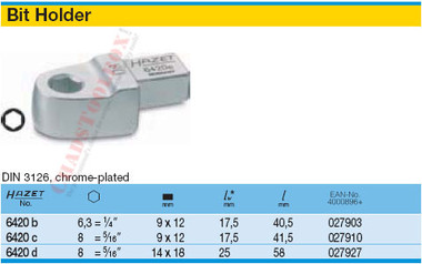 HAZET 6420C BIT HOLDER