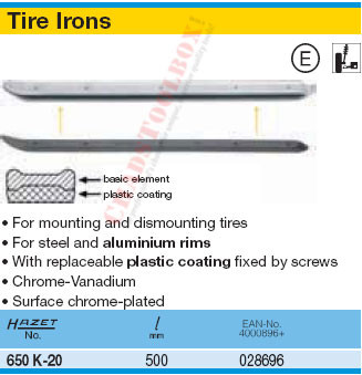 HAZET 650K-20 TIRE IRONS