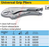 HAZET 757-12 GRIP PLIERS
