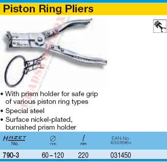 HAZET 790-3 PISTON RING PLIERS