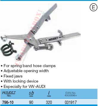 HAZET 798-10 HOSE CLAMP PLIERS