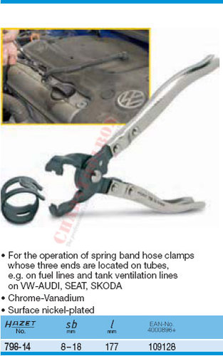 HAZET 798-14 HOSE CLAMP PLIERS