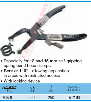 HAZET 798-9 HOSE CLAMP PLIERS