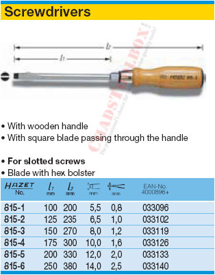 HAZET 815-5 SCREWDRIVER