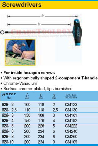 HAZET 828-4 SCREWDRIVER
