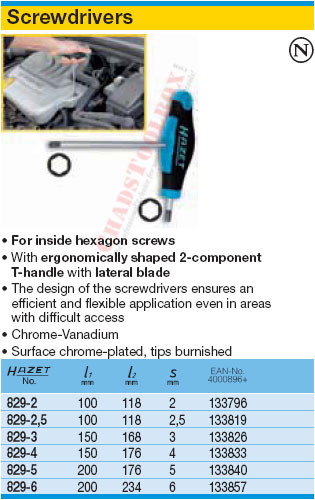 HAZET 829-2 SCREWDRIVER