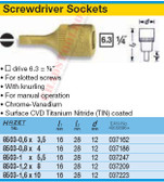 HAZET 8503-1.2X8 SCREWDRIVER SOCKET